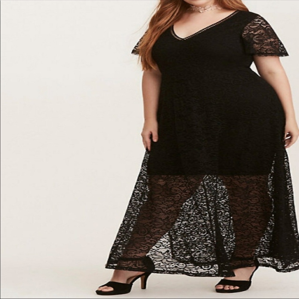 Black lace Torrid dress